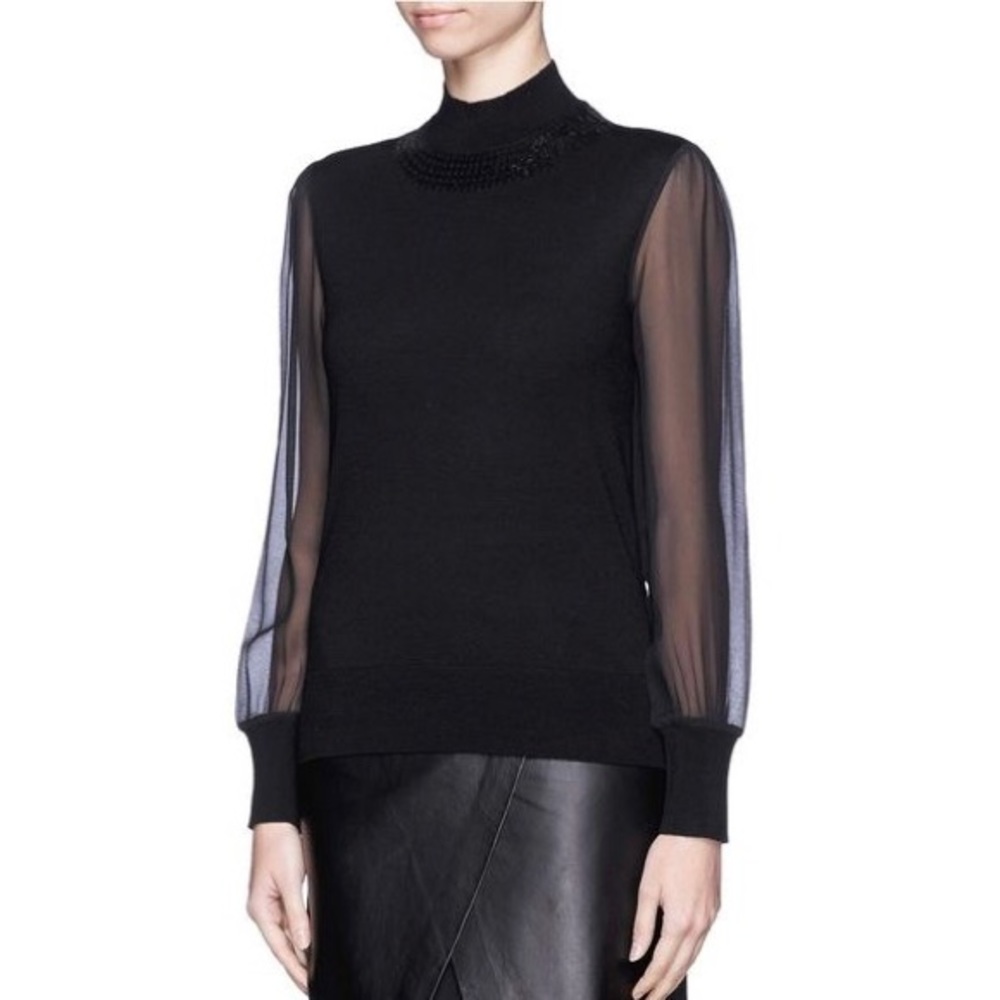 Tory Burch Janice Sequined Night Out Top NWT